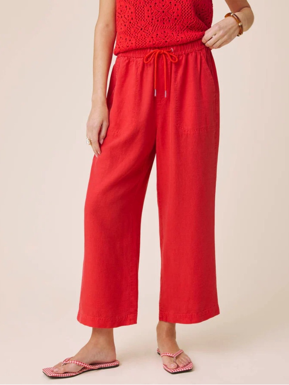 Splendid Angie crop wide leg pants in firework brand new nvr worn sz med!